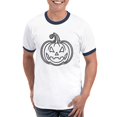 thumbnail image 1 of CafePress - Glittery Pumpkin Men's Ringer T Shirt - 100% Cotton Ringed T-Shirt, 1 of 4