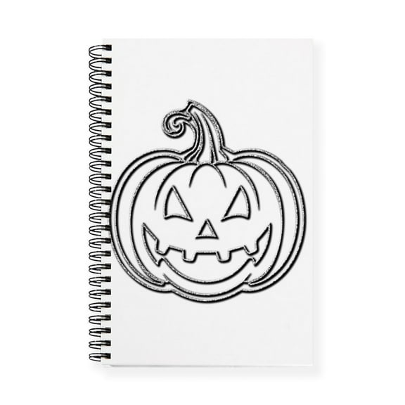 CafePress - Glittery Pumpkin - Spiral Bound Journal Notebook, Personal Diary Graph