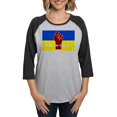 thumbnail image 1 of CafePress - Glory To Ukraine Long Sleeve T Shirt - Womens Baseball Tee, 1 of 4