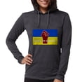 thumbnail image 1 of CafePress - Glory To Ukraine Long Sleeve T Shirt - Womens Hooded Shirt, 1 of 3