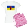 thumbnail image 1 of CafePress - Glory To Ukraine Pajamas - Women's Short Sleeve Print T-Shirt and Pants Light Cotton Pajama Set, 1 of 7