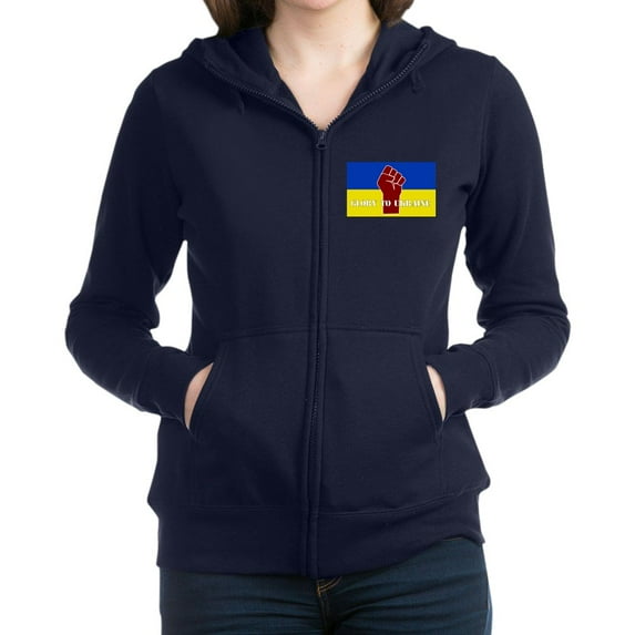CafePress - Glory To Ukraine Sweatshirt - Women's Zip Hoodie