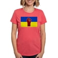thumbnail image 1 of CafePress - Ukrainian Flag With Fist T Shirt - Womens Tri-blend T-Shirt, 1 of 4