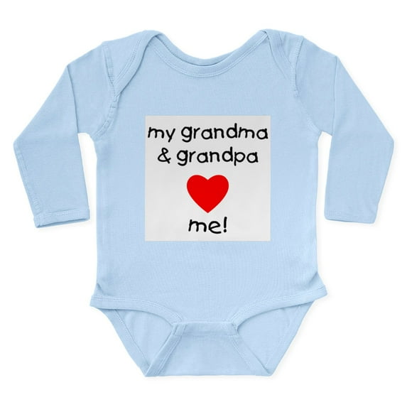 CafePress - Gmaandgpaloveme Body Suit - Long Sleeve Cotton Baby Bodysuit