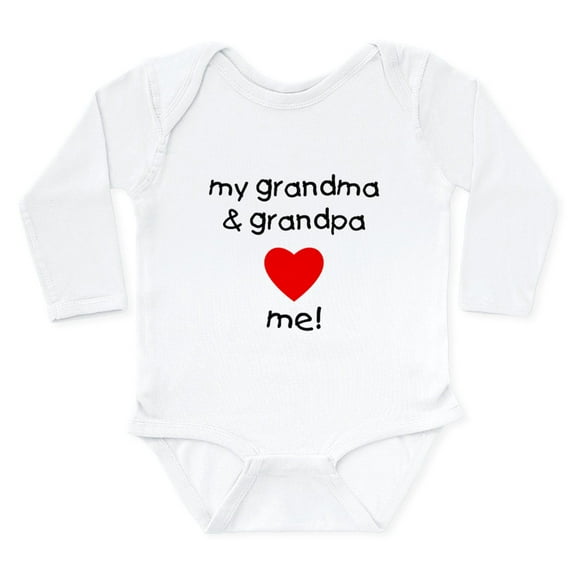 CafePress - Gmaandgpaloveme Body Suit - Long Sleeve Cotton Baby Bodysuit