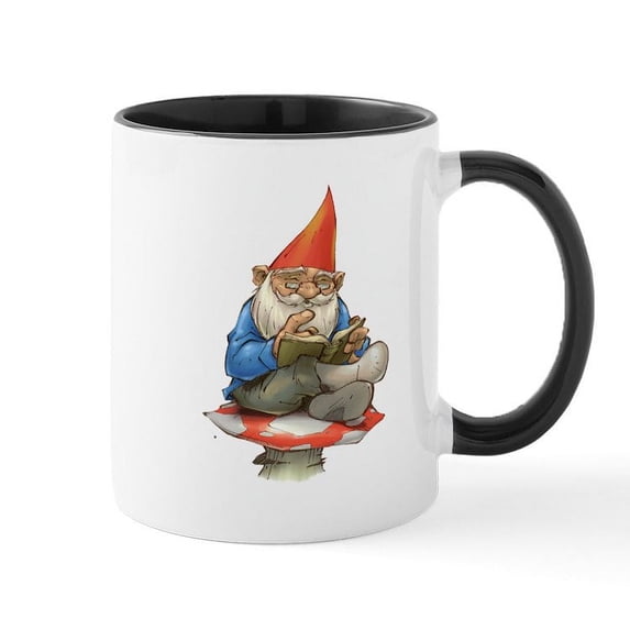 CafePress - Gnome Mug - 11 oz Ceramic Mug - Novelty Coffee Tea Cup