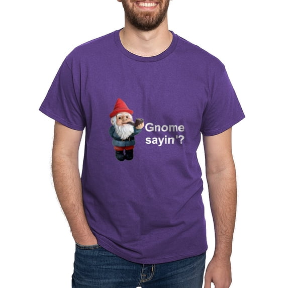 CafePress - Gnome Sayin' Dark T Shirt - Men's Classic Graphic Cotton T-Shirt