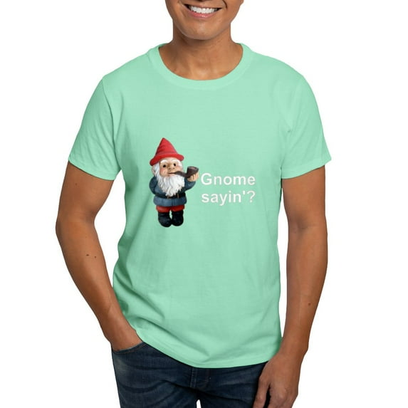 CafePress - Gnome Sayin' Dark T Shirt - Men's Classic Graphic Cotton T-Shirt