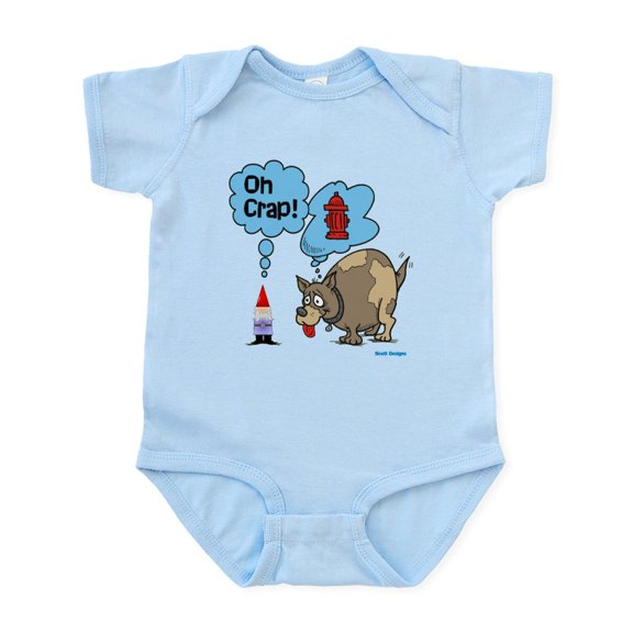 CafePress - Gnome Visited By The Dog Infant Bodysuit - Baby Light Bodysuit, Size Newborn - 24 Months