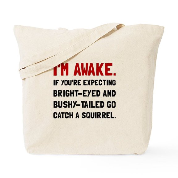 CafePress - Go Catch Squirrel Tote Bag - Unisex Canvas Tote Bag, Beige, 1-Piece