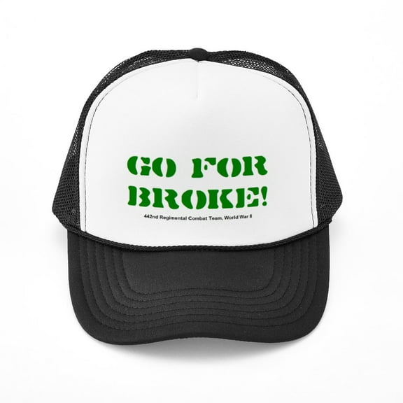 CafePress - Go For Broke - Adjustable Unisex Printed Trucker Hat with Mesh Back