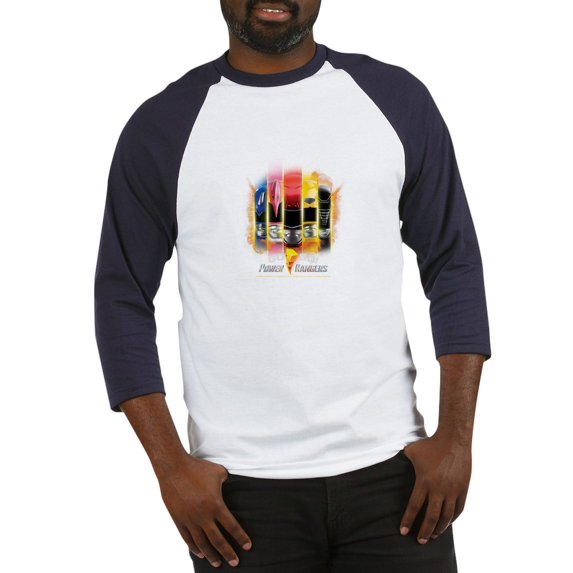 CafePress - Go Go Power Rangers! - Cotton Baseball Jersey, 3/4 Raglan Sleeve Shirt