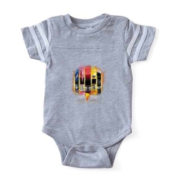 CafePress - Go Go Power Rangers! - Cute Infant Baby Football Bodysuit