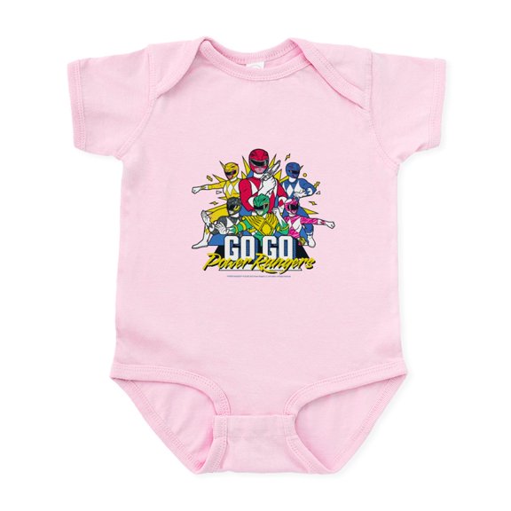 CafePress - Go Go Power Rangers Group Shot - Baby Light Bodysuit, Size Newborn - 24 Months