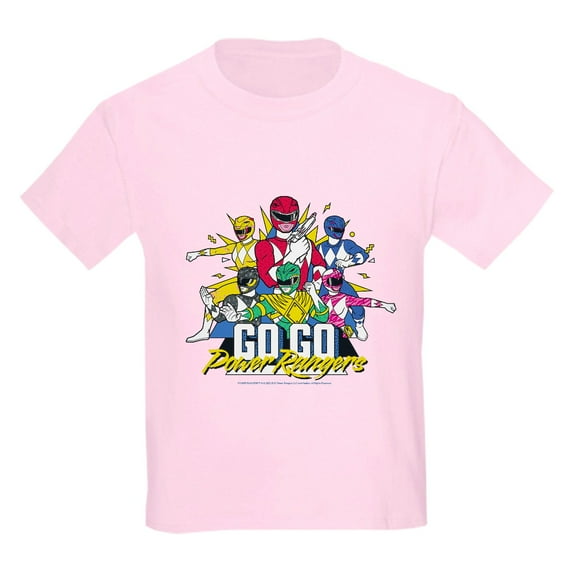 CafePress - Go Go Power Rangers Group Shot Kids T Shirt - Light T-Shirt Kids XS-XL