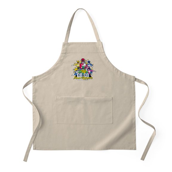 CafePress - Go Go Power Rangers Group Shot - Kitchen Apron with Pockets, Grilling Apron, Baking Apron