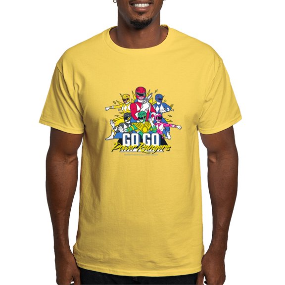 CafePress - Go Go Power Rangers Group Shot Men's Value T Shirt - Men's Classic Graphic T-Shirt