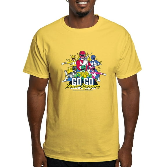 CafePress - Go Go Power Rangers Group Shot Men's Value T Shirt - Men's Classic Graphic T-Shirt