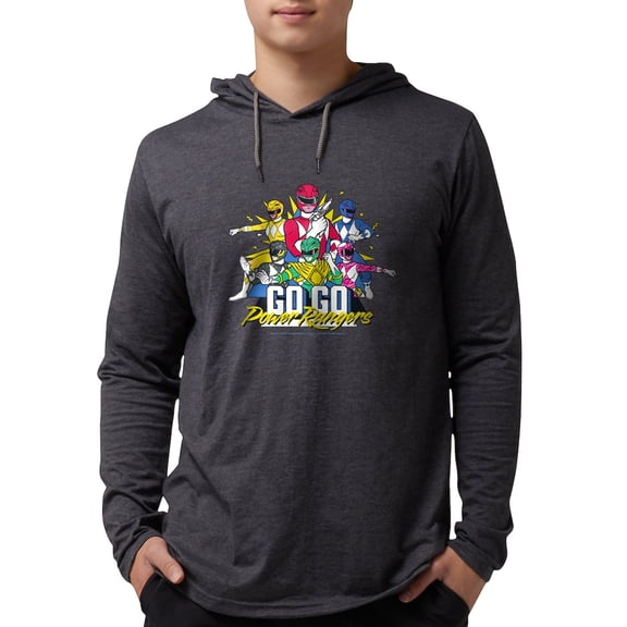 CafePress - Go Go Power Rangers Group Shot - Mens Hooded Shirt