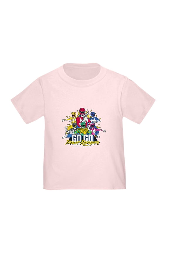 - Go Go Power Rangers Group Shot Toddler T Shirt - Cute Toddler T-Shirt, 100% Cotton