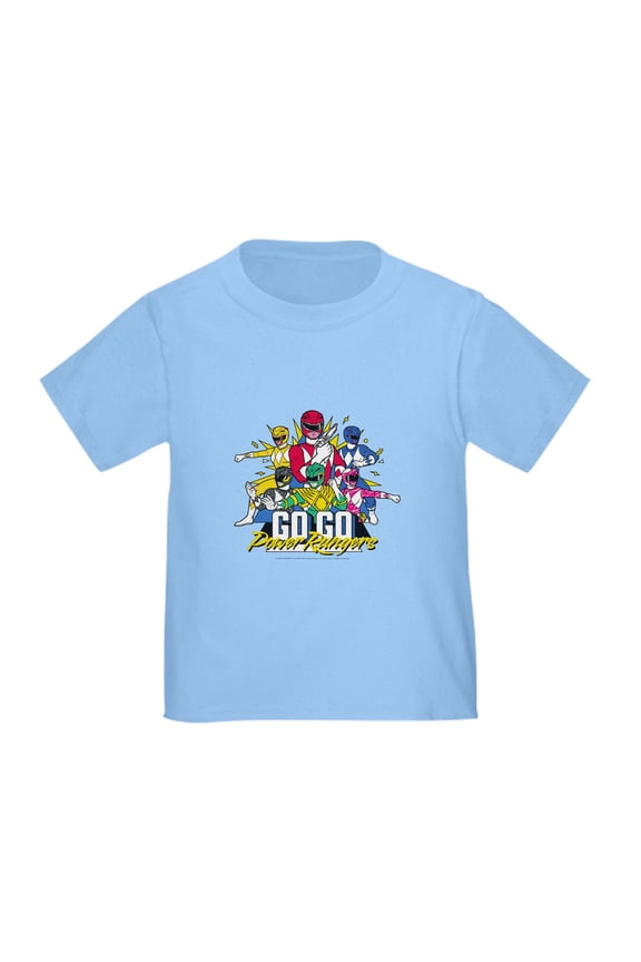 - Go Go Power Rangers Group Shot Toddler T Shirt - Cute Toddler T-Shirt, 100% Cotton