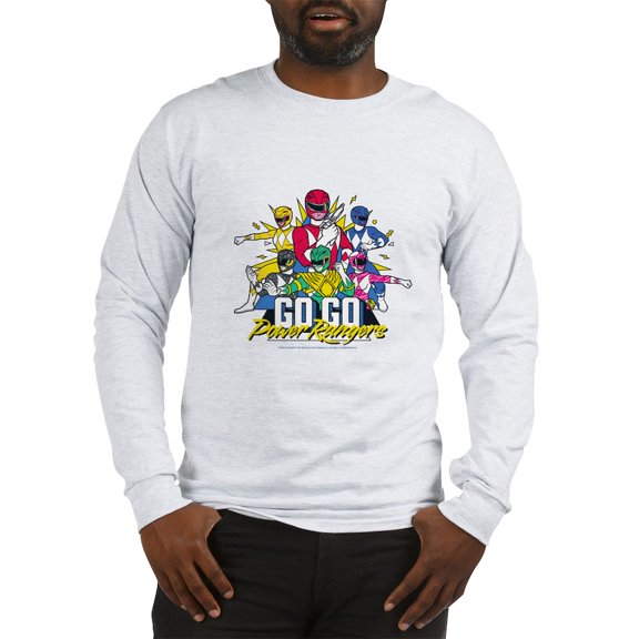 CafePress - Go Go Power Rangers Men's Long Sleeve T Shirt - Unisex Cotton Long Sleeve T-Shirt