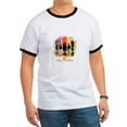 thumbnail image 1 of CafePress - Go Go Power Rangers! Men's Ringer T Shirt - 100% Cotton Ringed T-Shirt, 1 of 4