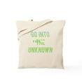 thumbnail image 1 of CafePress - Go Into The Unknown Green - Unisex Canvas Tote Bag, Beige, 1-Piece, 1 of 6