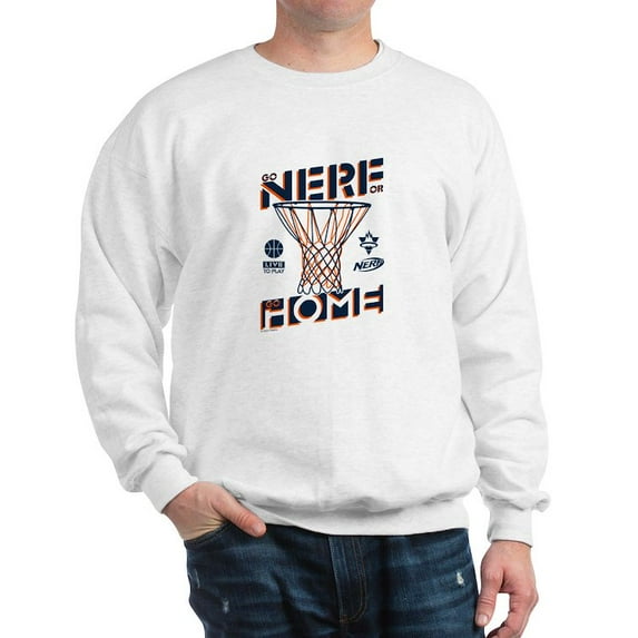 CafePress - Go Nerf Basketball Sweatshirt - Crew Neck Sweatshirt
