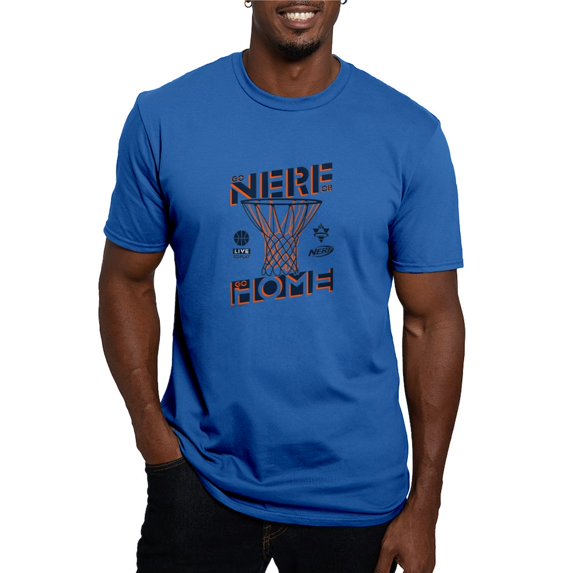 CafePress - Go Nerf Basketball T Shirt - Men's Fitted T-Shirt