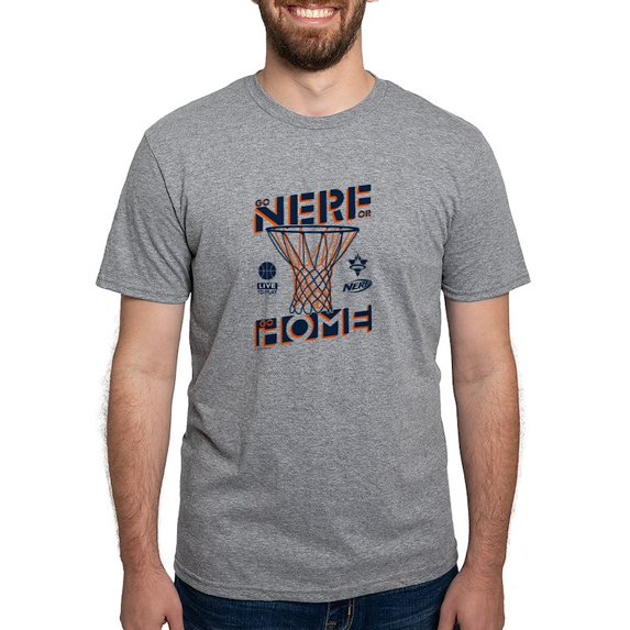 CafePress - Go Nerf Basketball T Shirt - Mens Tri-blend T-Shirt