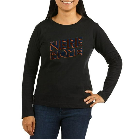 CafePress - Go Nerf Or Go Home Long Sleeve T Shirt - Women's Long Sleeve Graphic Tee Casual Fit