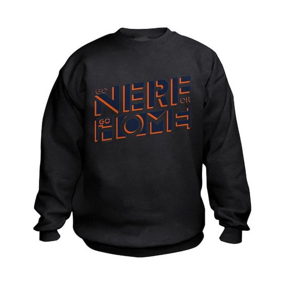 CafePress - Go Nerf Or Go Home Sweatshirt - Kids Sweatshirt, Youth Crew Neck Sweatshirt