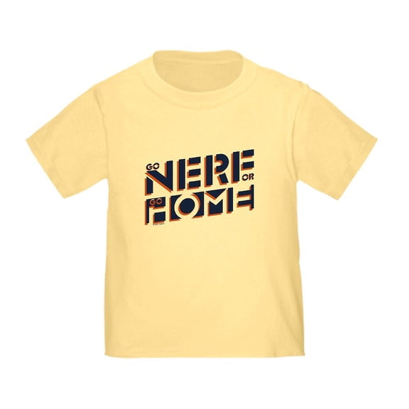 CafePress - Go Nerf Or Go Home T Shirt - Cute Toddler T-Shirt, 100% Cotton