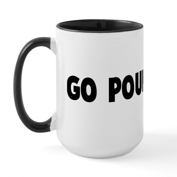 CafePress - Go Pound Sand Large Mug - 15 oz Ceramic Large White Novelty Mug