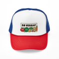 thumbnail image 1 of CafePress - Go Veggie! - Adjustable Unisex Printed Trucker Hat with Mesh Back, 1 of 10