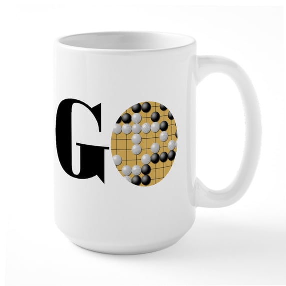 CafePress - Go Word Ceramic Mug - 15 oz Ceramic Large White Novelty Mug