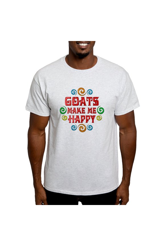 - Goat Happiness Light T Shirt - Men's Classic Graphic T-Shirt