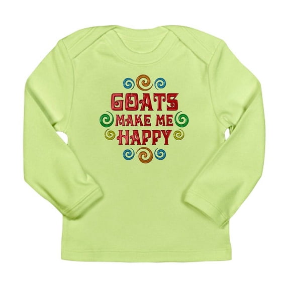 CafePress - Goat Happiness Long Sleeve Infant T Shirt - Long Sleeve Infant T-Shirt