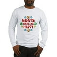 thumbnail image 1 of CafePress - Goat Happiness Long Sleeve T Shirt - Unisex Cotton Long Sleeve T-Shirt, 1 of 4