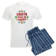 thumbnail image 1 of CafePress - Goat Happiness Men's Light Pajamas - Men's Light Loose Fit Cotton Pajama Set, 1 of 7