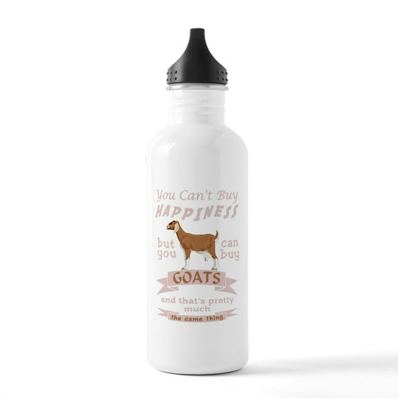 CafePress - Goat Happiness - Stainless Steel Water Bottle, Sports Bottle, 1.0L