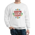 thumbnail image 1 of CafePress - Goat Happiness Sweatshirt - Crew Neck Sweatshirt, 1 of 4