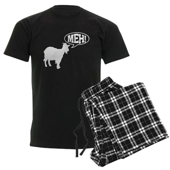 CafePress - Goat Meh Pajamas - Men's Dark Loose Fit Cotton Pajama Set