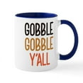 thumbnail image 1 of CafePress - Gobble Gobble Y'all - 11 oz Ceramic Mug - Novelty Coffee Tea Cup, 1 of 4