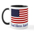 thumbnail image 1 of CafePress - God Bless America Mug - 11 oz Ceramic Mug - Novelty Coffee Tea Cup, 1 of 3