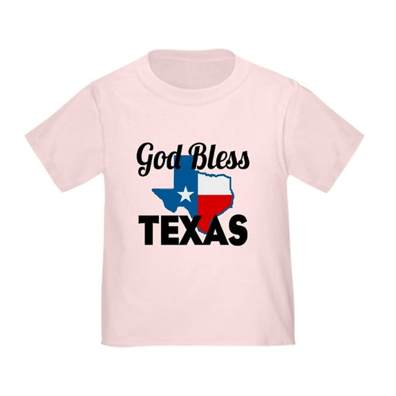CafePress - God Bless Texas T Shirt - Cute Toddler T-Shirt, 100% Cotton