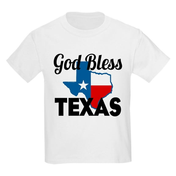 CafePress - God Bless Texas T Shirt - Light T-Shirt Kids XS-XL