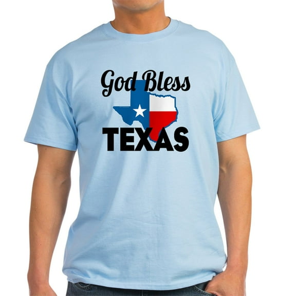 CafePress - God Bless Texas T Shirt - Men's Classic Graphic T-Shirt