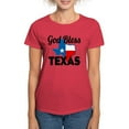 thumbnail image 1 of CafePress - God Bless Texas Women's Value T Shirt - Women's Traditional Fit Dark T-Shirt, 1 of 4